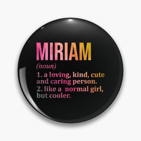 Item preview, Miriam Name Definition in Watercolor designed and sold by XCIV.