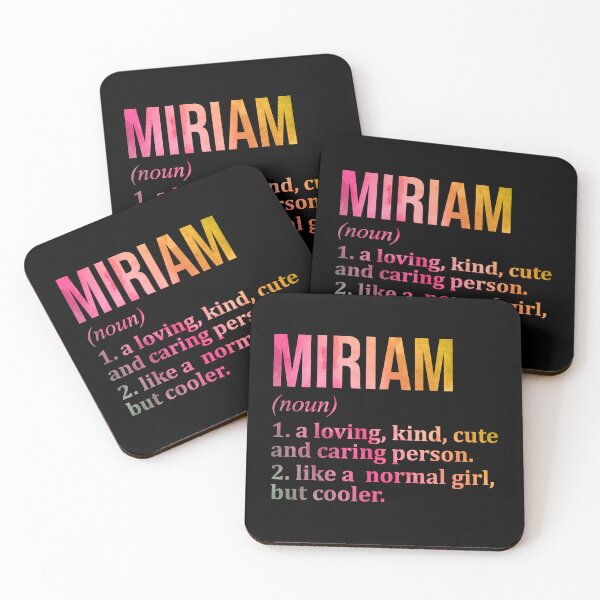 Item preview, Miriam Name Definition in Watercolor designed and sold by XCIV.