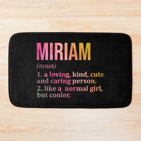 Item preview, Miriam Name Definition in Watercolor designed and sold by XCIV.