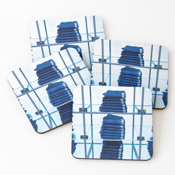 Item preview, Jeans Lying on Glass Shelves in a Shop designed and sold by Mats Silvan.