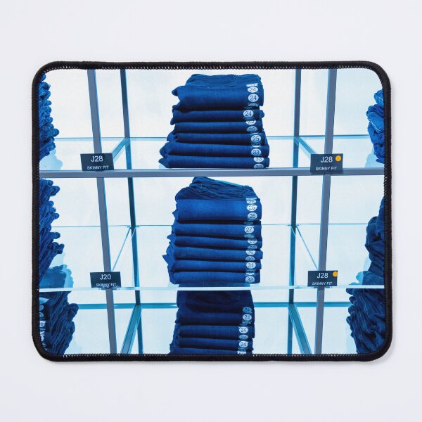 Item preview, Jeans Lying on Glass Shelves in a Shop designed and sold by Mats Silvan.