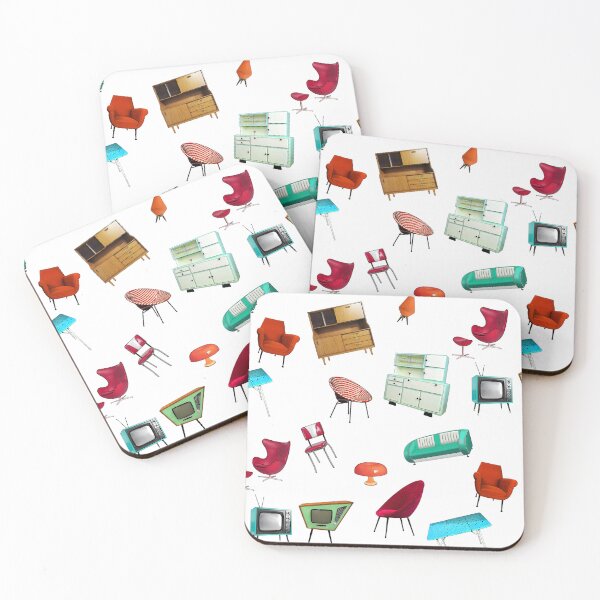 Item preview, 50s classic fabric design on a white background designed and sold by TerenceLacey.