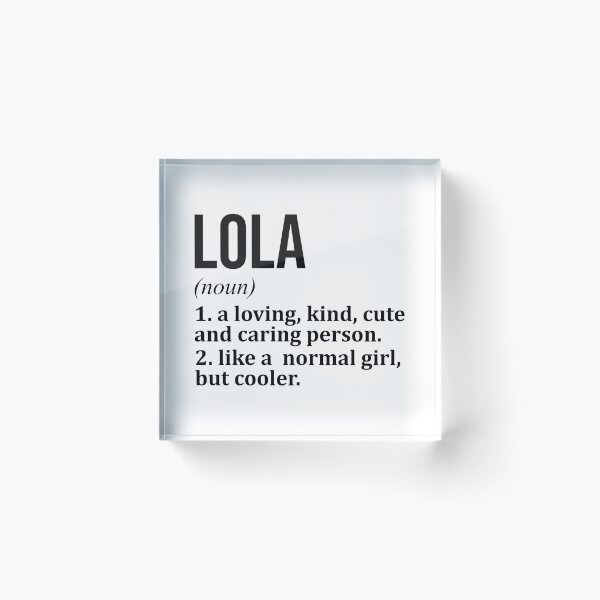 Item preview, Lola Name Definition designed and sold by XCIV.