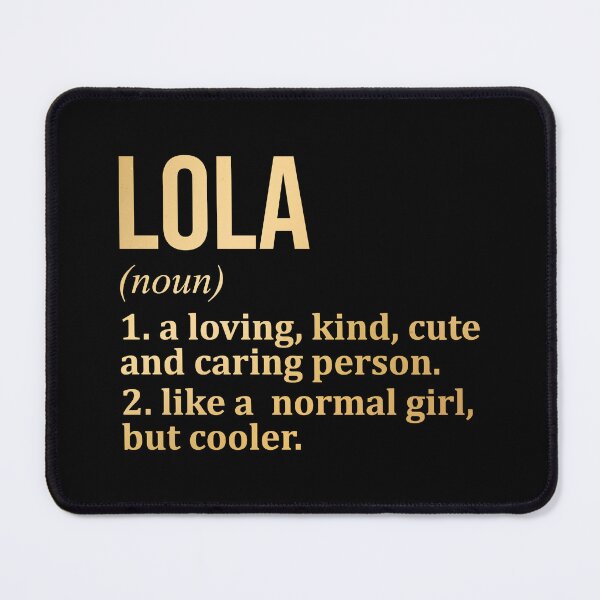 Item preview, Lola Name Definition in Gold designed and sold by XCIV.