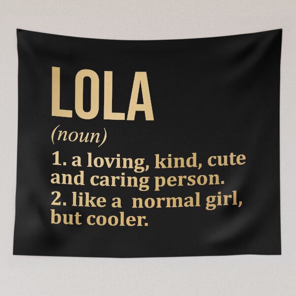 Item preview, Lola Name Definition in Gold designed and sold by XCIV.