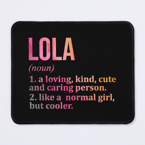 Item preview, Lola Name Definition in Watercolor designed and sold by XCIV.
