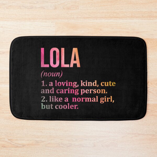 Item preview, Lola Name Definition in Watercolor designed and sold by XCIV.