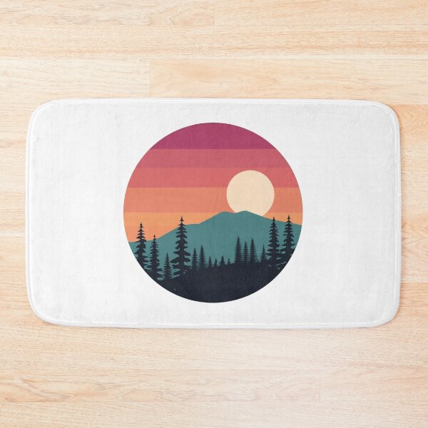 Item preview, Beautiful forest and mountains with sunset designed and sold by PawelNature.