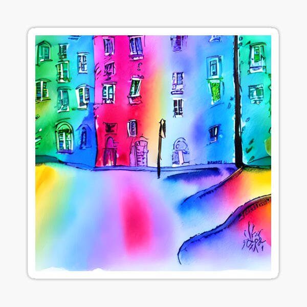 Aperçu de l'œuvre Urban Kaleidoscope: A Chaotic Symphony créée et vendue par LustigFox.
