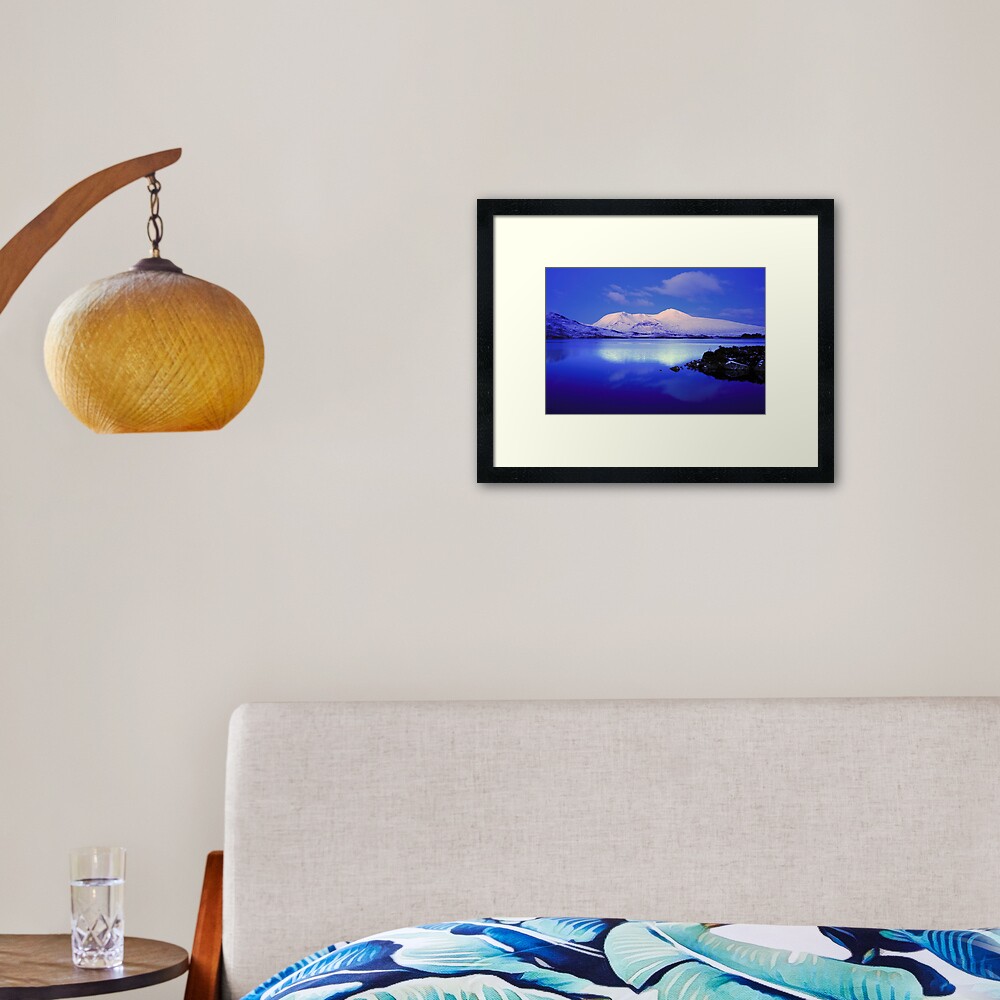 Blackmount Snow Framed Art Print