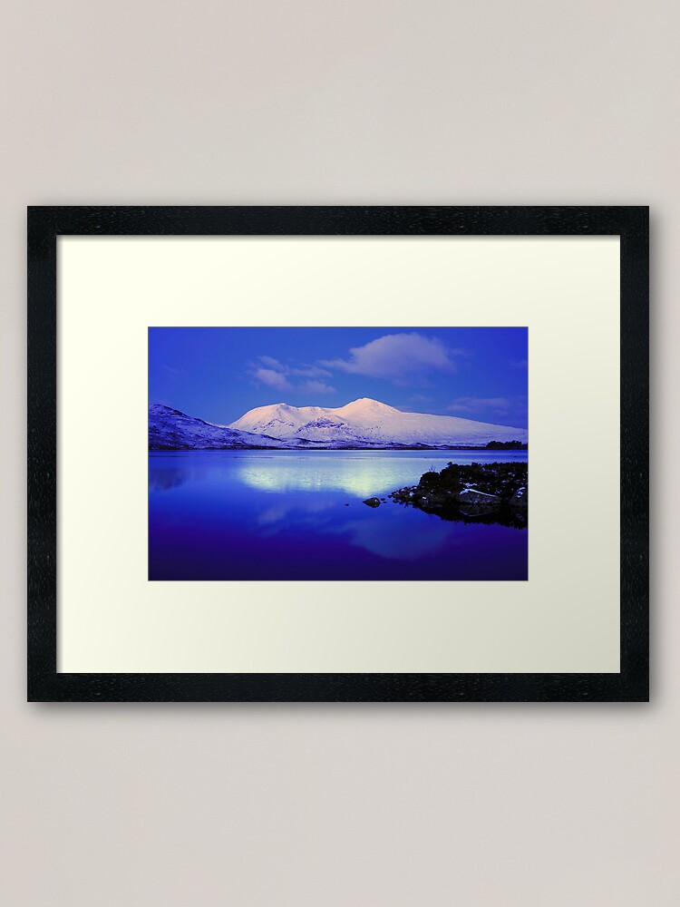 Alternate view of Blackmount Snow Framed Art Print