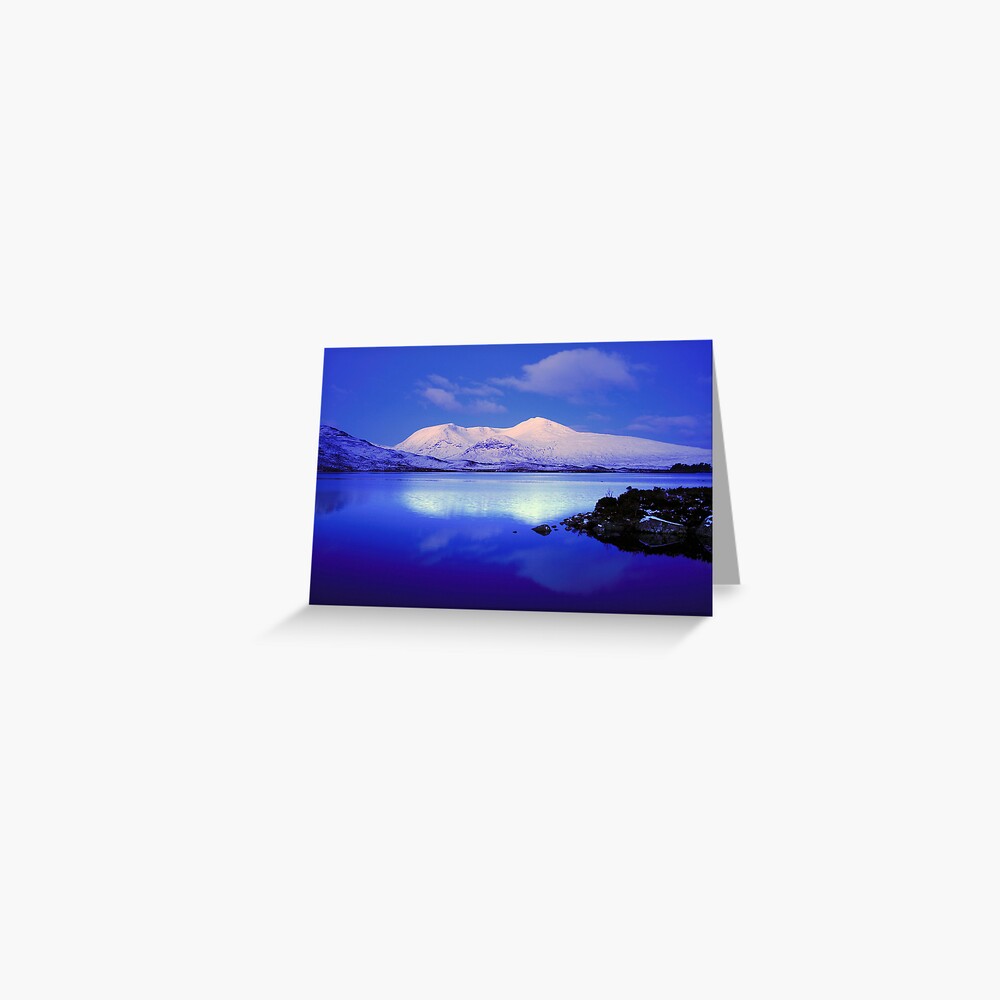 Blackmount Snow Greeting Card