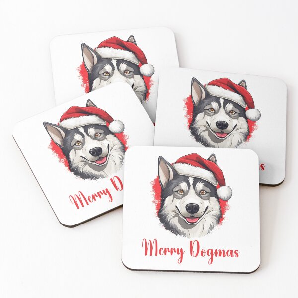 Item preview,  Siberian Husky Dog Merry Dogmas designed and sold by Blok45.