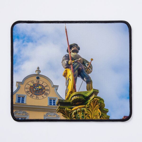 Item preview, Middle Ages City with Statue and a Clock on a Building designed and sold by Mats Silvan.