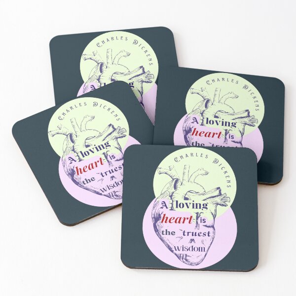 Item preview, Charles Dickens quote: A loving heart is the truest wisdom. designed and sold by artbleed.