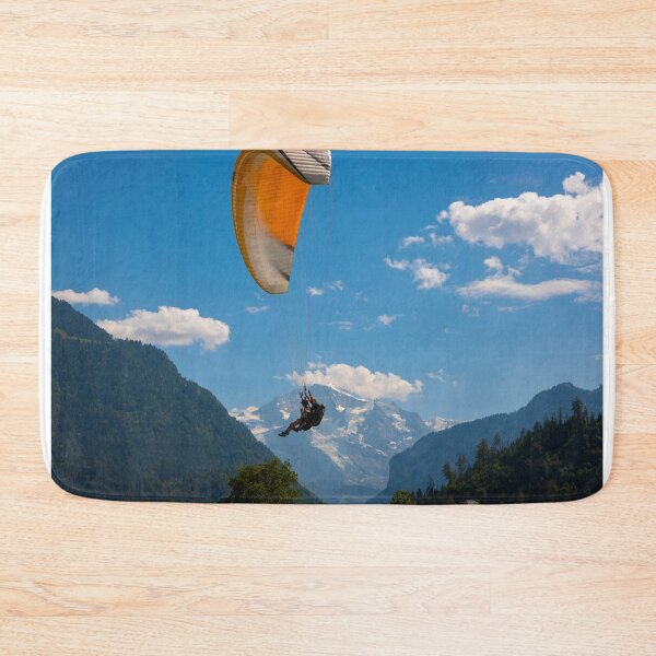 Item preview, Paraglider in front Of Snow Capped Jungfraujoch Mountain designed and sold by Mats Silvan.