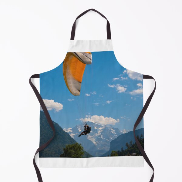 Item preview, Paraglider in front Of Snow Capped Jungfraujoch Mountain designed and sold by Mats Silvan.