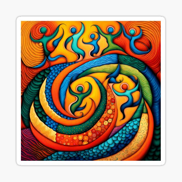 Indian Folk art Sticker