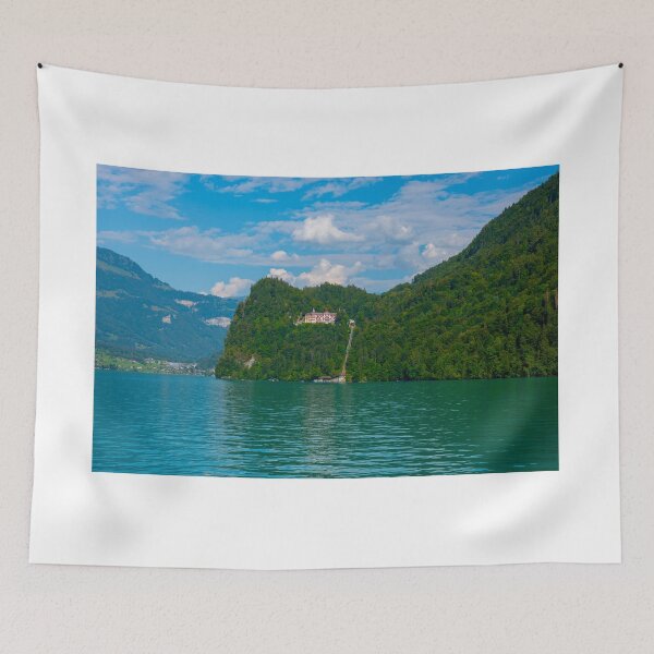 Item preview, The Historical Grandhotel Giessbach on the Mountain Side on Lake Brienz designed and sold by Mats Silvan.