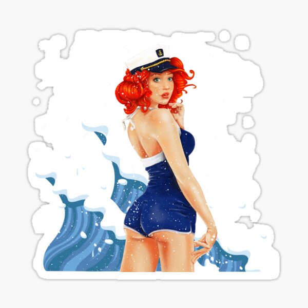 Sailor Pinup Stickers for Sale