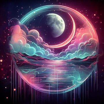 Artwork thumbnail, Neon Art: The Moonlight Dream - www.mobiltoner.com by cokemann