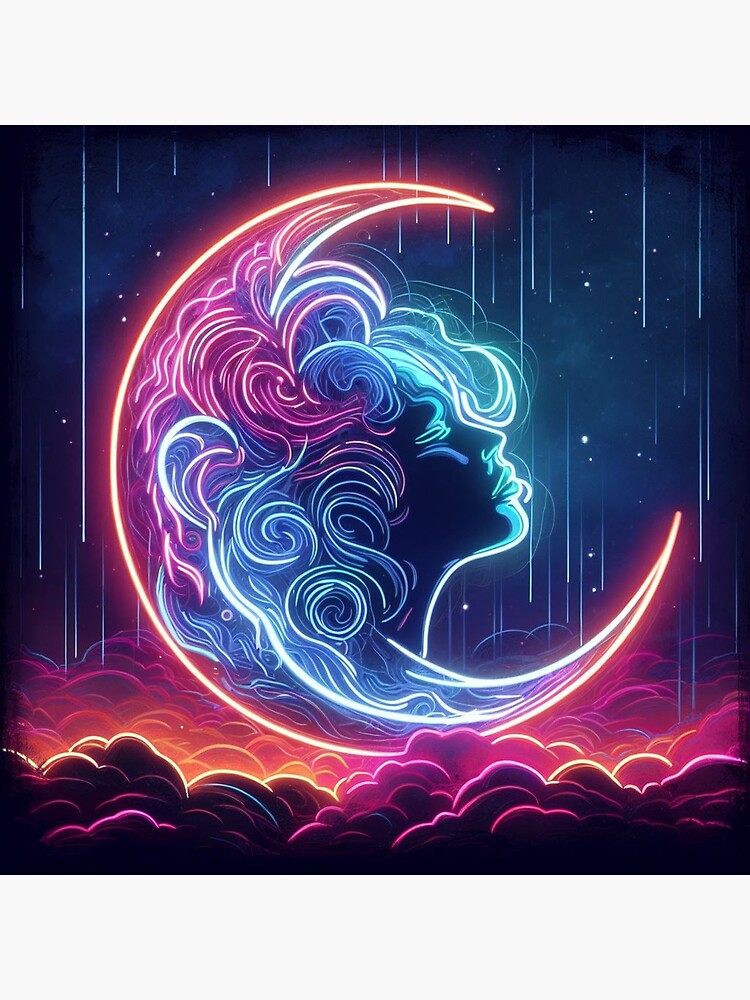 Thumbnail 3 of 3, Photographic Print, Neon Art: The Moonlight Dream - www.mobiltoner.com designed and sold by cokemann.