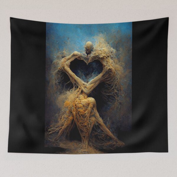 Item preview, Surreal hearts oil painting,  designed and sold by FrameMyBrain.
