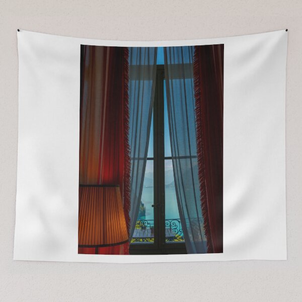 Item preview, Window View with View over Mountain and Lake Brienz designed and sold by Mats Silvan.