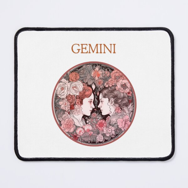Item preview, Pink Gemini Zodiac- Horescope/SunSign Theme  on white background designed and sold by CosmicNook1.