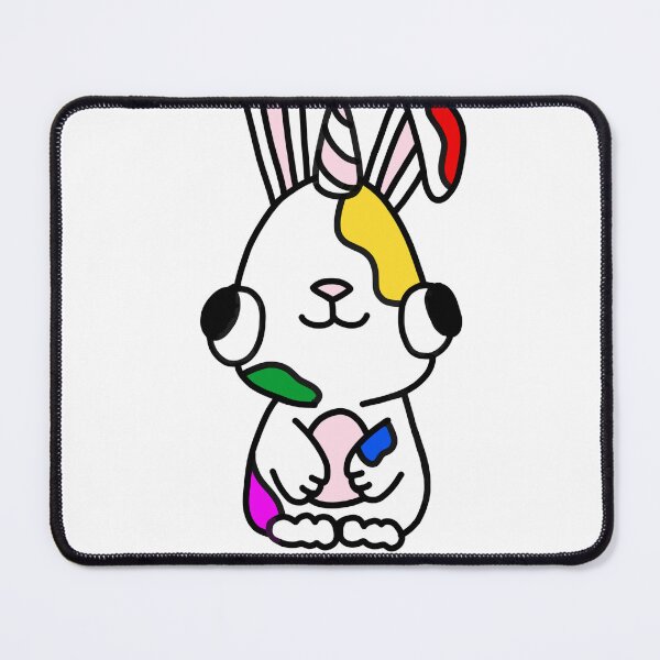 Item preview, Colored rainbow bunnycorn bunnytibunny designed and sold by KikasArt.