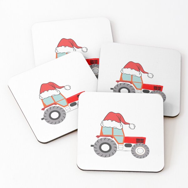 Item preview, Tractor with Santa hat designed and sold by DesignDS.