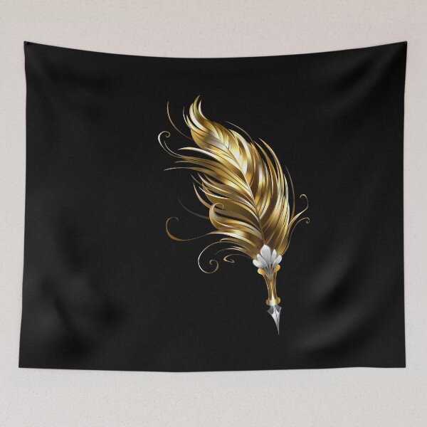 Item preview, Gold Feather Pen designed and sold by Blackmoon9.