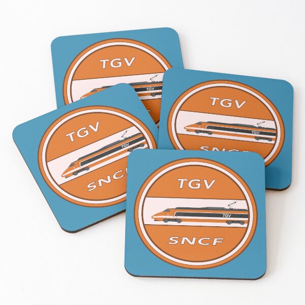 Item preview, TGV Orange High-Speed Train, SNCF TGV Sud-Est Badge  designed and sold by JonesyDave.