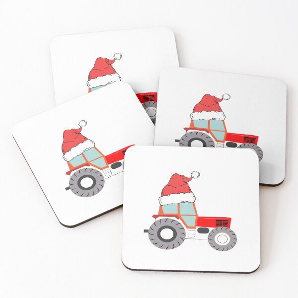 Item preview, Tractor with Santa hat designed and sold by DesignDS.