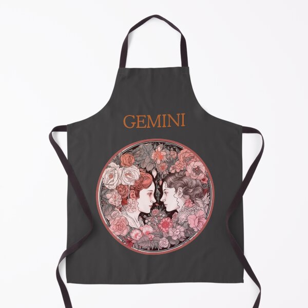 Item preview, Pink Gemini Zodiac on dark grey- Horescope/SunSign Theme  on khaki background designed and sold by CosmicNook1.