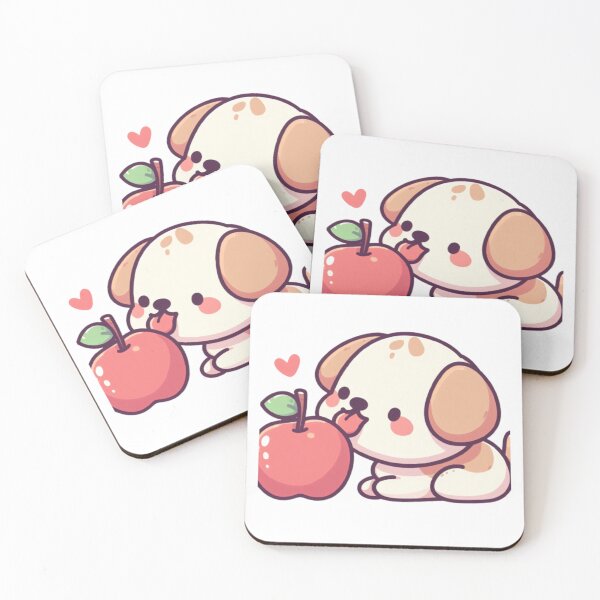 Item preview, Dog eating apple designed and sold by Kenji11.