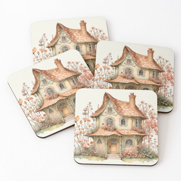 Item preview, Pastel flower fairy cottage designed and sold by DreamlifeBackgrounds.