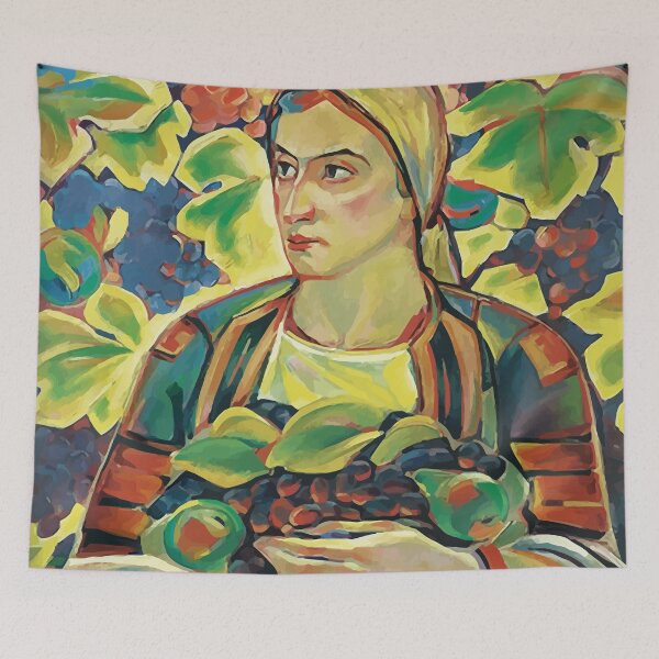 Item preview, Vladimir Dimitrov Maistora (the Master) Girl With Fruits Digital Reproduction designed and sold by clon-dot-net.