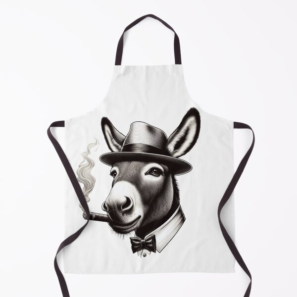 Item preview, smoking donkey designed and sold by Animalia-.