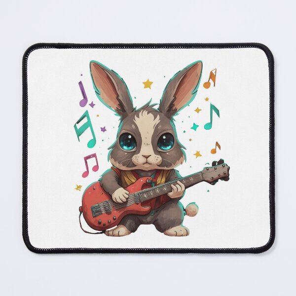 Item preview, Rabbit the rock star designed and sold by SabyDigitalArt.