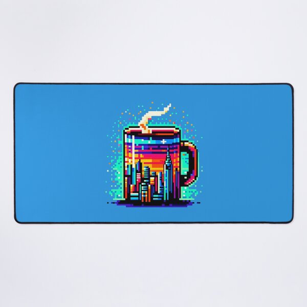 Item preview, Urban Brew: 8-Bit Pixel Coffee Mug with Cityscape designed and sold by PixelPunkster.