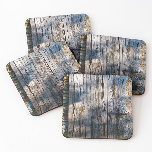 Item preview, Beautiful Old Wood Door on a Stone Wall with Sunlight designed and sold by Mats Silvan.