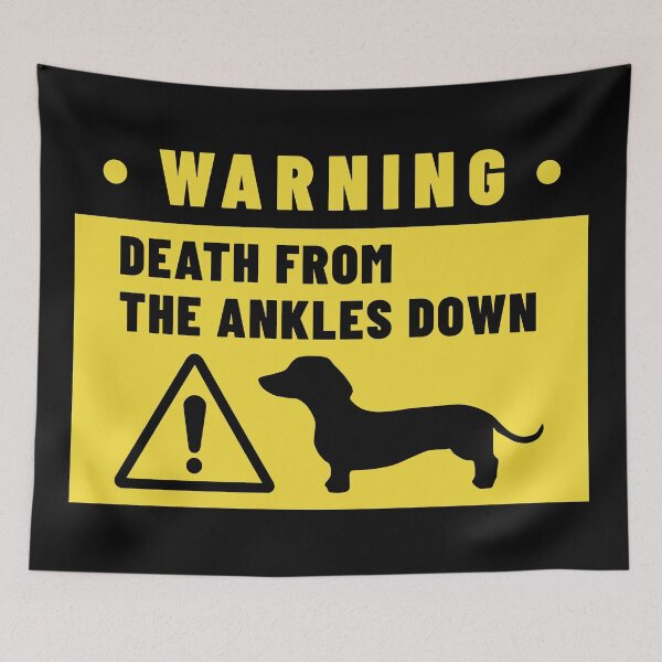 Item preview, Funny Dachshund Guard Dog Warning  designed and sold by Hic21.