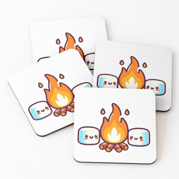 Item preview, Sweet Warmth: Marshmallows and Campfire on Camping Night designed and sold by masquetea.