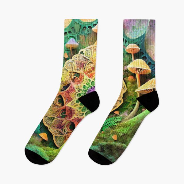 Item preview, Mushrooms and Moss Trip | Fractals and Mandalas | Sublime Nature designed and sold by monkeybusiness.pt.
