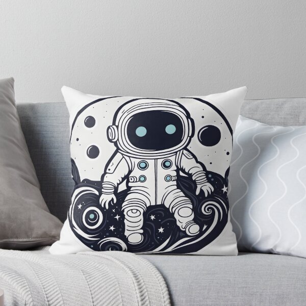 Artikelvorschau, Geisterastronaut auf dem Mond | Gruselige Weltraumforschungskunst entworfen und verkauft von ArtInSync.