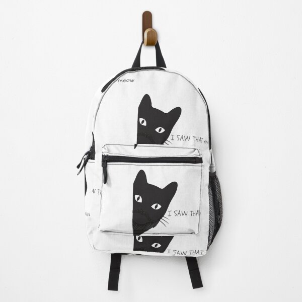 Item preview, A black cat with a beard says, i saw that meow designed and sold by attakorn.
