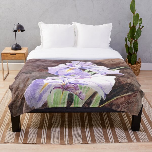Item preview, acuarela de iris morado pintada a mano  designed and sold by SelenePaintings .