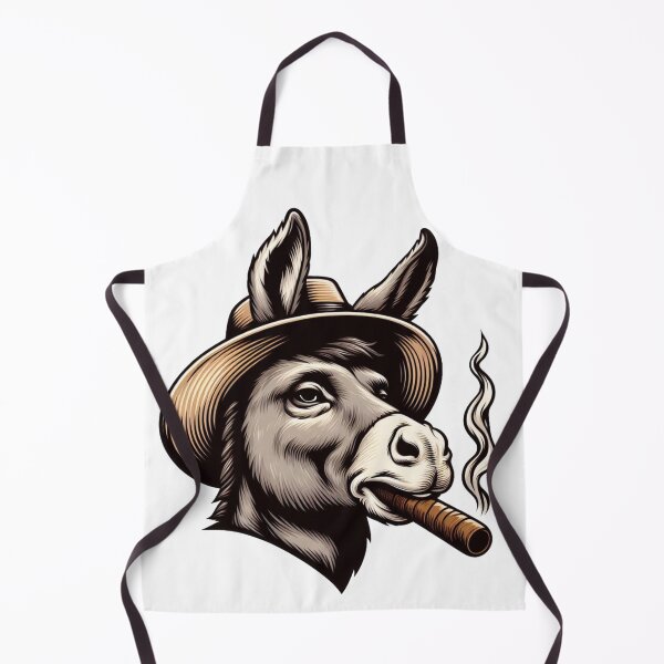 Item preview, smoking donkey farmer designed and sold by Animalia-.