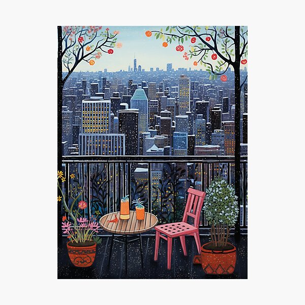 Item preview, Balcony At Dawn designed and sold by GageStore.